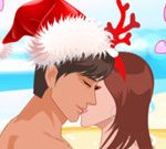 Christmas Day Beach Kiss